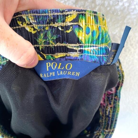 Polo Ralph Lauren Tropical Print Flamingo Swim Trunks Size Medium - Picture 4 of 7
